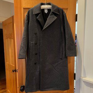 The Nerdy's Men's Size Small Lined Wool Trench Coat